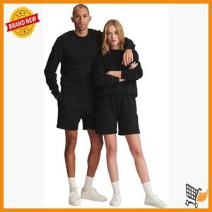 Unisex Terry Shorts Relaxed Fit Drawstring Waist Cotton Cashmere Active